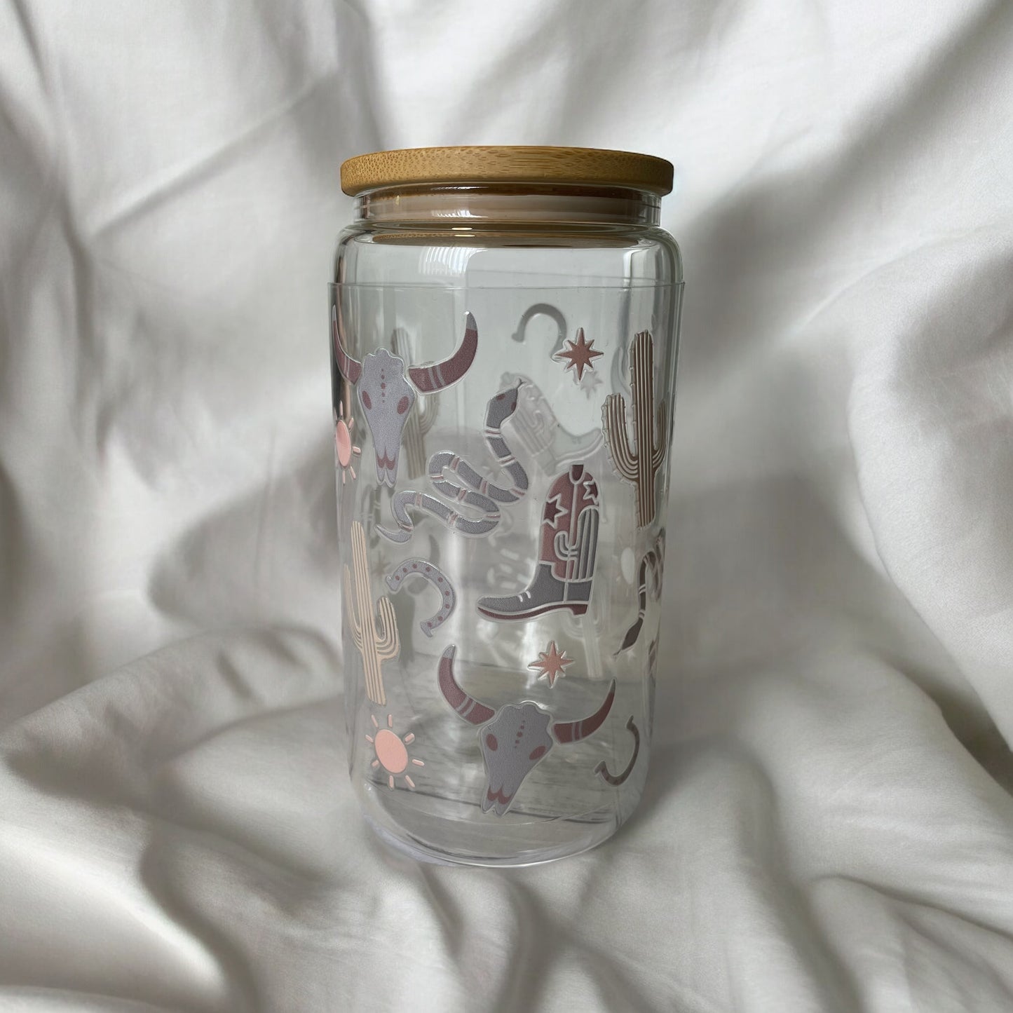 Cowboy Era glass tumbler